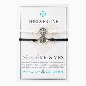 My Saint My Hero "Forever One" Mr. & Mrs. Bracelet Set.